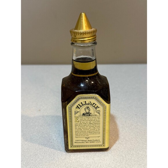 Vintage Genuine Village Amber Lace Dispersing Bath Oil Treatment 148 ml - Picture 2 of 2